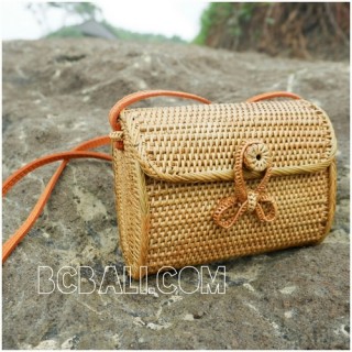 wallet purses bag ata grass hand woven handmade balinese design